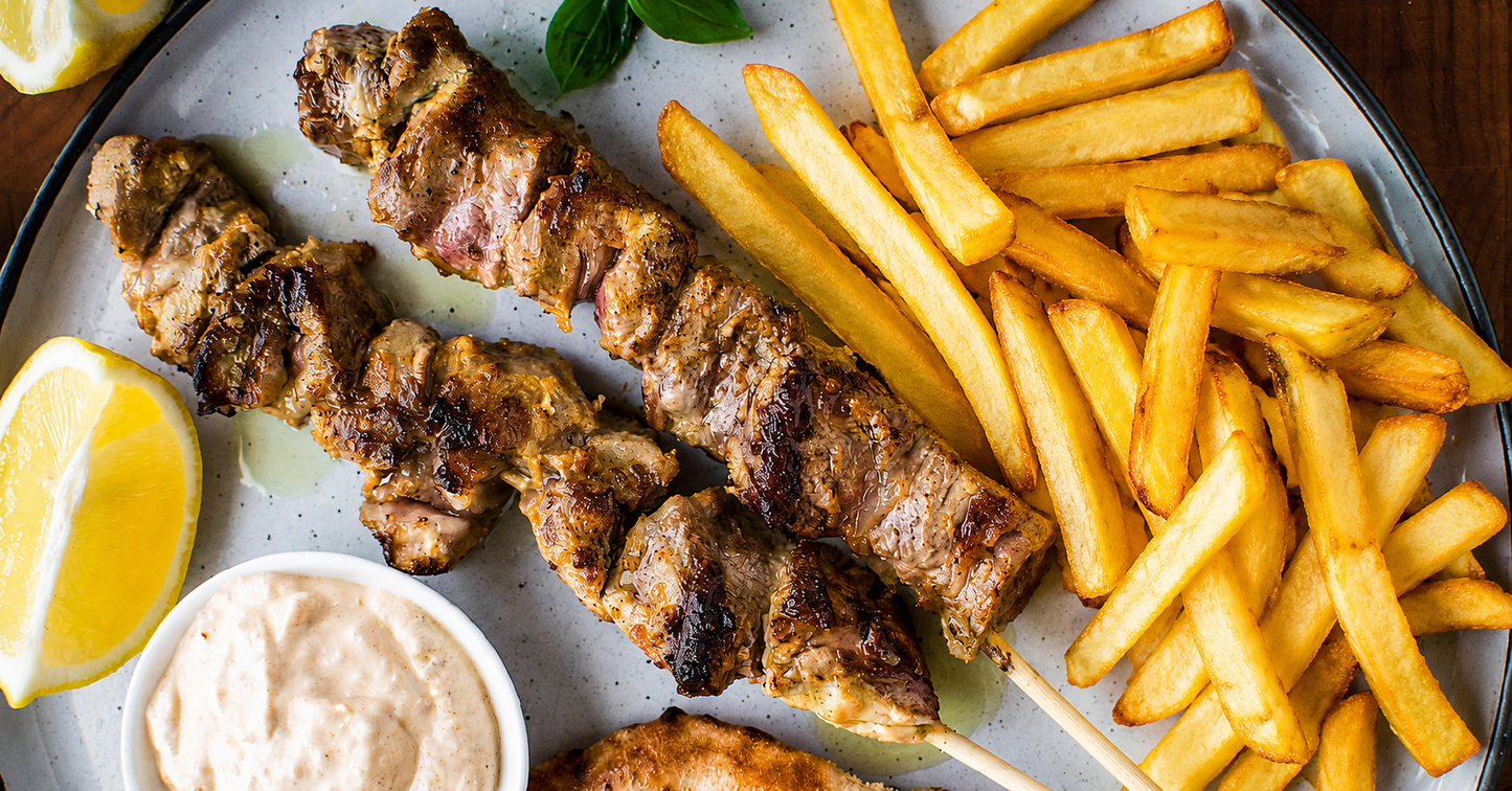 Meniu Frigărui de Porc / Pork Skewers Menu