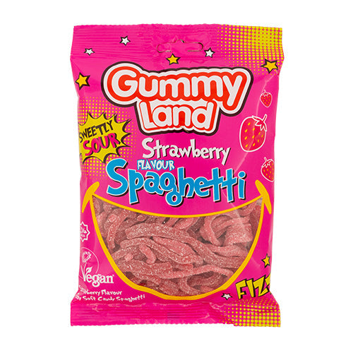 Gummyland Fizzy Strawberry Spaghetti
