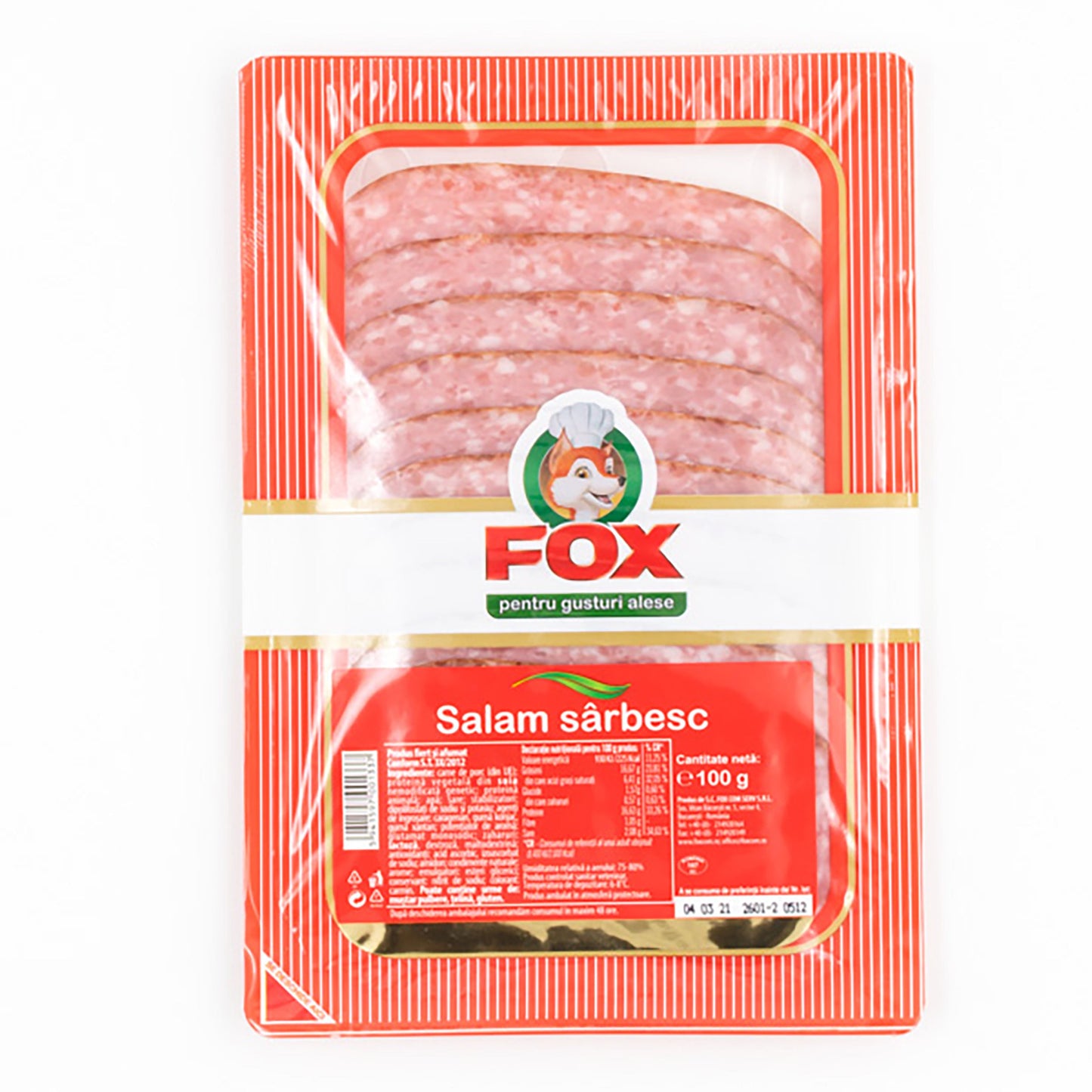 Fox Salam Sarbesc Gastro Feliat 100g