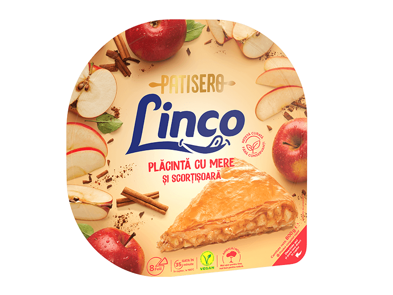 Linco Patisero Placinta Mere&Scortisoara 800g