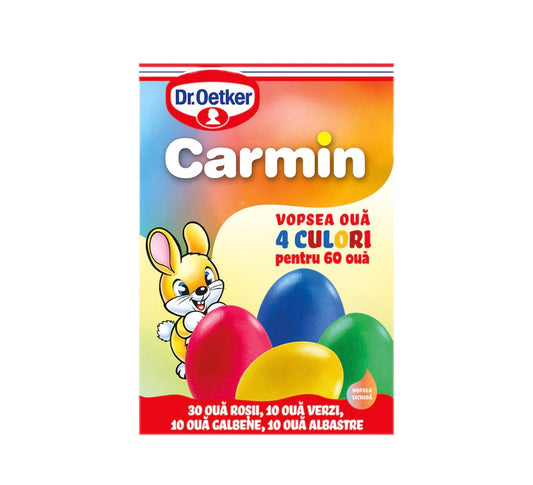 Vopsea oua 4 culori Carmin