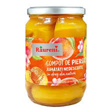 Raureni Compot Piersici Jumatati Nedescojite 720g