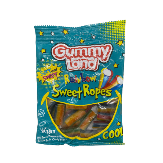 Gummyland Fizzy Filled Rainbow Sour Rope
