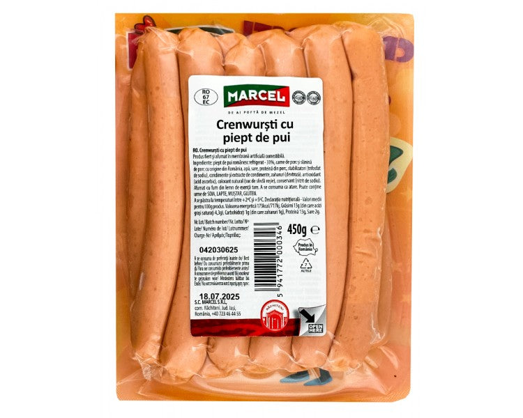 Marcel Cremwrusti Piept Pui 450g