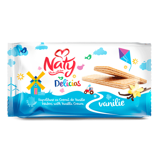 Naty Wafers Vanilie 160g