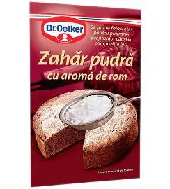 Dr. Oetker Zahar Pudra Cu Aroma Rom 50g
