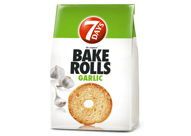7 Days Bake Rolls Garlic 80g