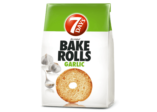 7 Days Bake Rolls Garlic 80g