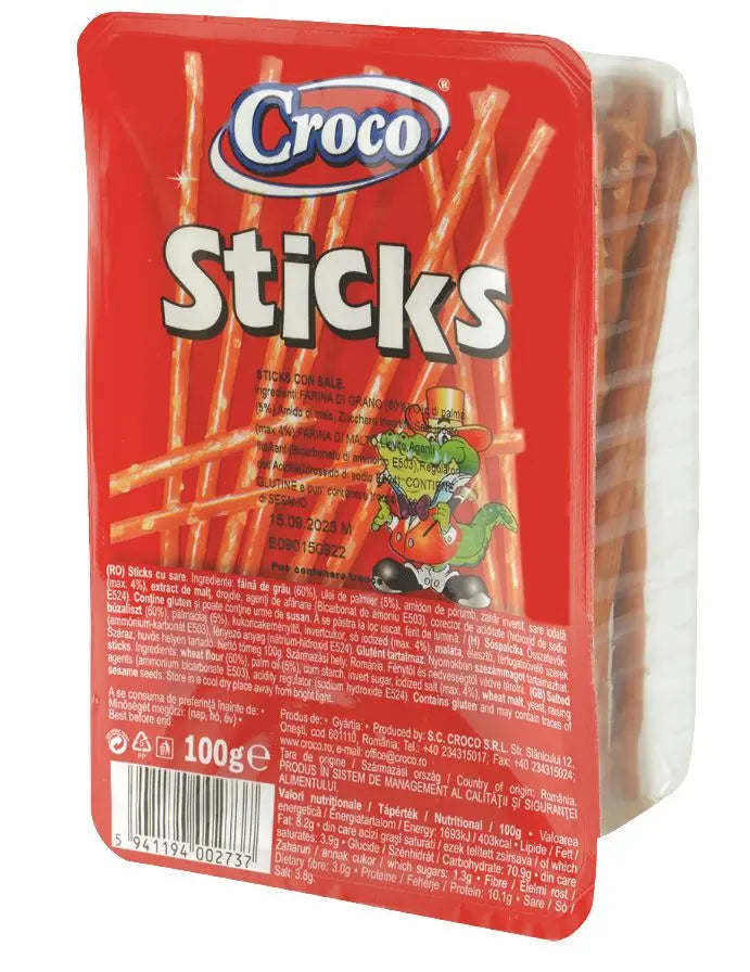 Croco Sticks Sare 100g