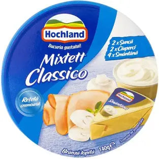 Hochland Branza Topita Triunghiuri Mixte 140g