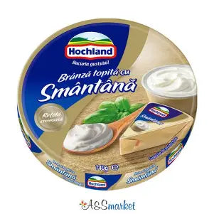 Hochland Branza Topita Triunghiuri Smantana 140g