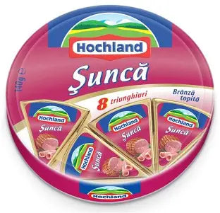 Hochland Branza Topita Triunghiuri Sunca 140g