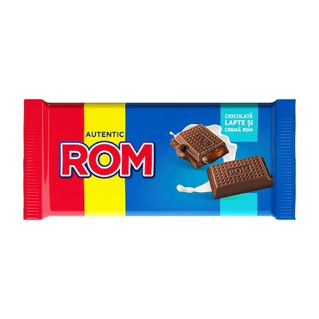 Rom Ciocolata Tableta Lapte 88g