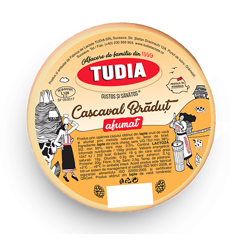 Tudia Cascaval Bradut Afumat